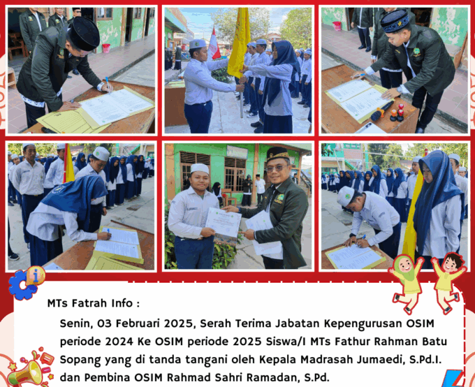 Pemilihan Ketua OSIM MTs. Fathur Rahman Batu Sopang Tahun 2025